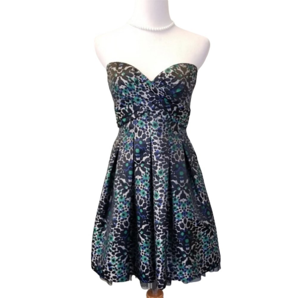 BCBGMaxazria Leopard heart dress size 4 (71)
